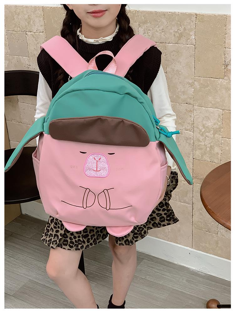 2025 Trendy Capybara Girl's Cartoon School Backpack