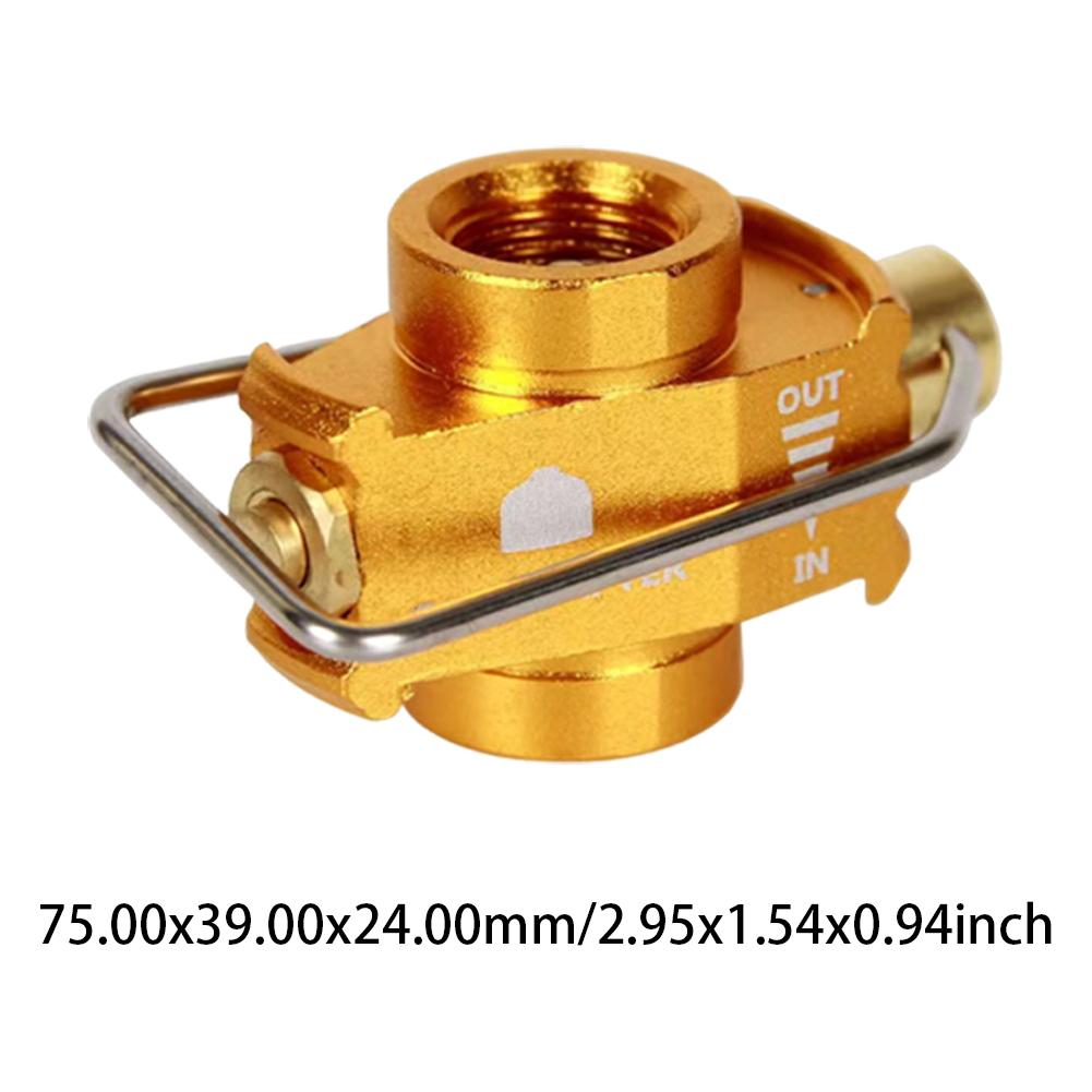 Gas Saver Plus Gas Burner Adapter Camping Gas Adaptor Valve Aluminum Alloy Convertor Shifter Refill Flat Tank Conversion Adapter