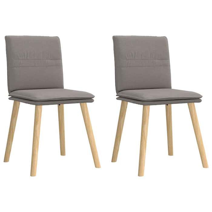 VidaXL Chaises à manger lot de 2 taupe tissu, chaise, chaise de salon, chaise d'accent, chaise de cuisine, siège de salle à 4101261