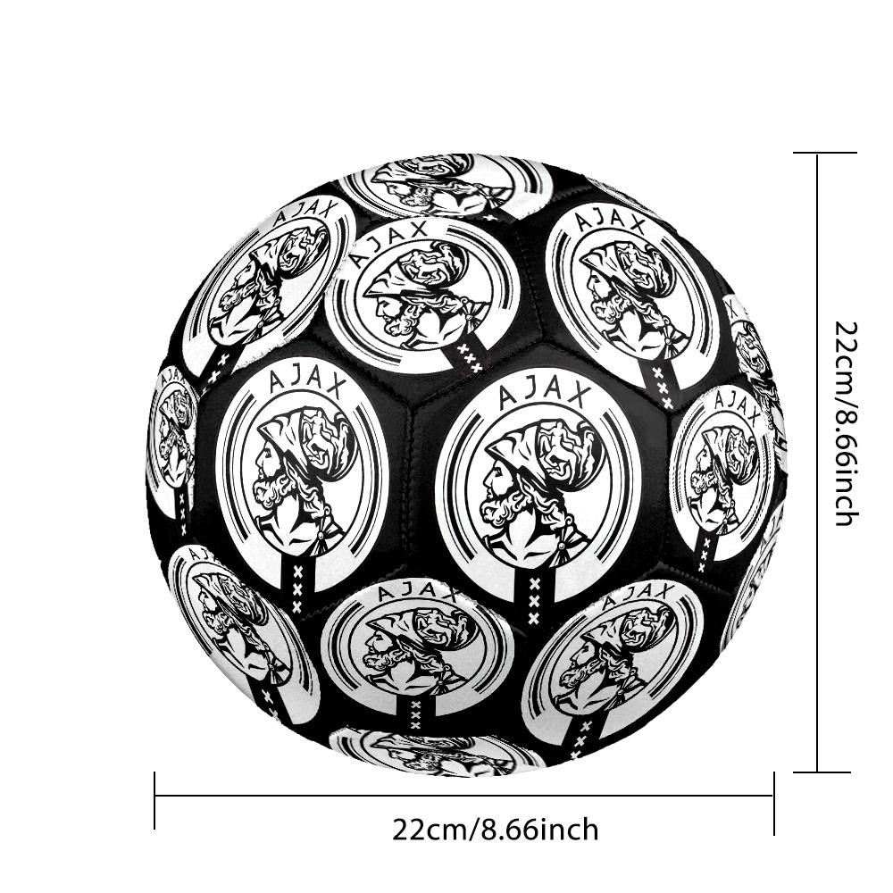 AFC Ajax Indoor Soccer Ball Colorful All Ages Machine Stitched PVC Competition Ready Durable High-Bounce
