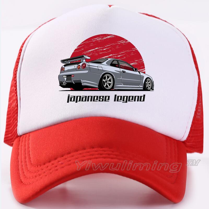 Custom Gtr Logo Print Mesh Trucker Cap Unisex Cap Casual Plain Baseball Cap Adjustable Snapback Hats For Women Men Trucker Cap