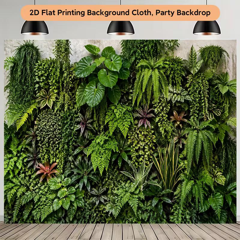 2D Multi-kind Foliage Hanging Vine Greenery Photo Background Cloth