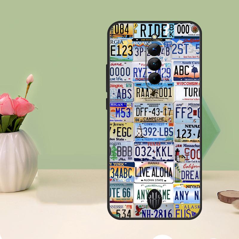 Supernatural License Plate Case For Nubia Red Magic 6 7 8 9 10 Pro 6S 7S Pro 5G 6R RedMagic 8S 9S 8 9 10 Pro Plus Cover