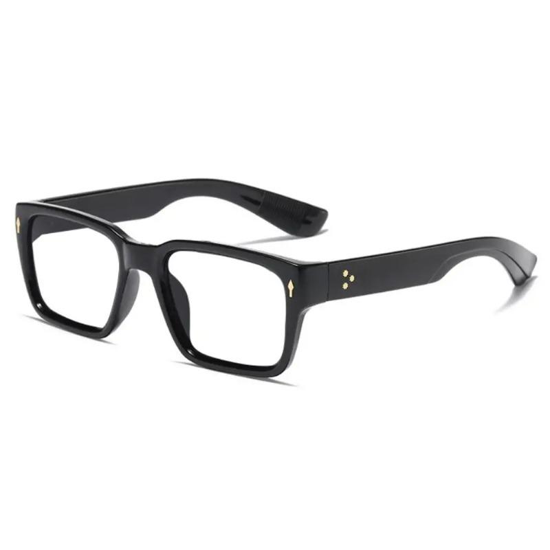 Trending Square Anti Blue Light Glasses Mens Computer Reading Optical Prescription Eyewear Hyperopia Finished Frame