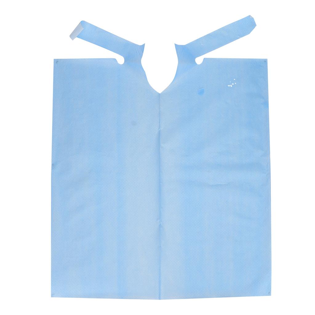80 Sheet Disposable Dental Bib Blue Beauty Salon Restaurant Wateproof Patient Elderly Bib 19.7 X 23.6 Inch