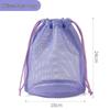 Dopamine Round Bottom Mesh Toiletry & Travel Bag - Outdoor Makeup, Fitness & Swimming Drawstring Bag