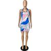 Y1650 Sexy Backless Sleeveless Suspender Dress for Women