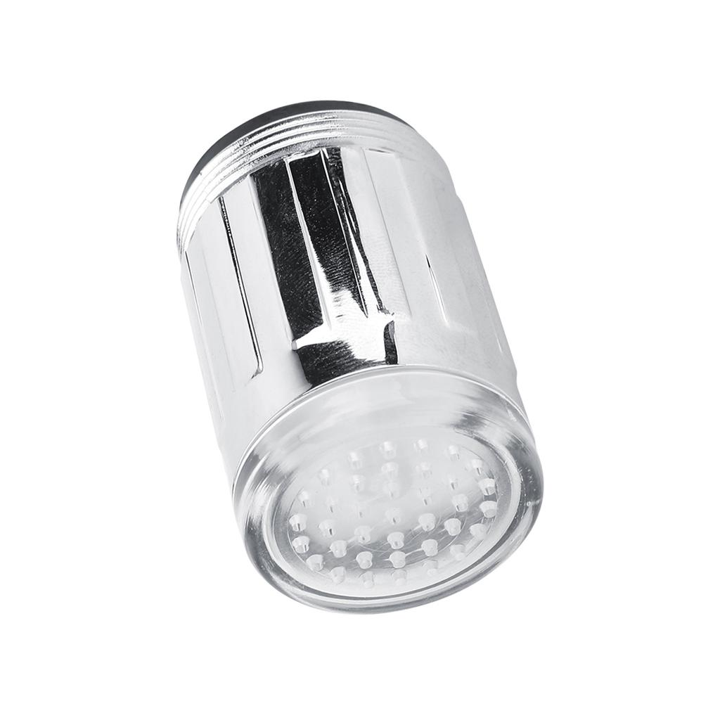 Lumière LED pour Robinet, Lumière LED 3 Couleurs Changeant de Couleur Lumineuse Changi Douche Jet d'Eau Robinet de Robinet Pour Cuisine Lumières Chauffantes Changeantes Pour Salle de Bain Température Se