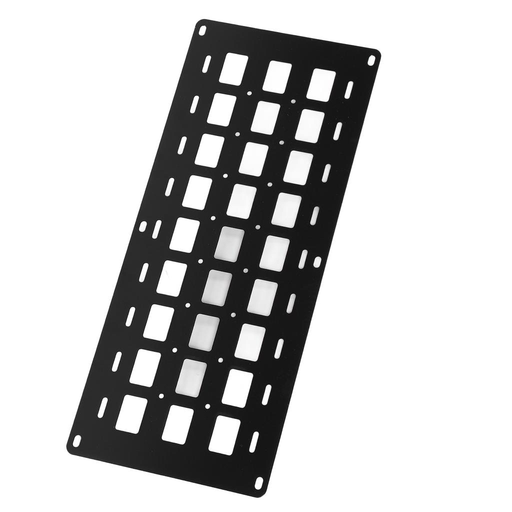 Ladeflächen-Molle-Panel 810 x 340 x 2 mm Multifunktional mit Befestigungsbasis Bolzen L-Schiene Stauraum-Panel-Organizer Ladeflächen-Stauraum-Panel