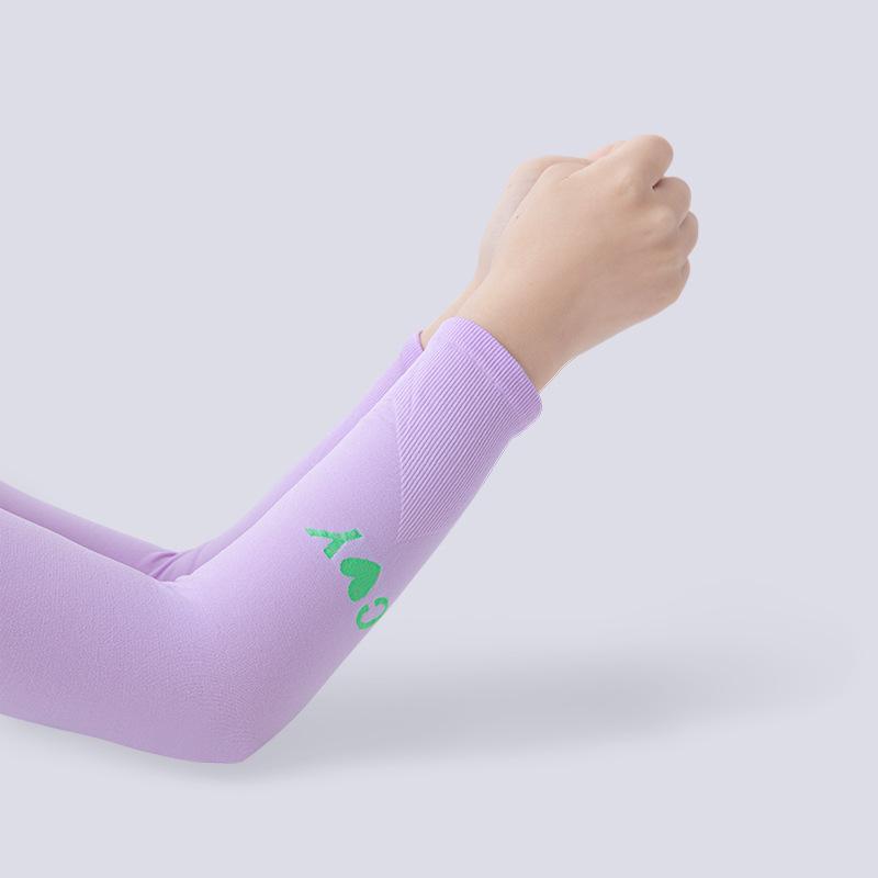 Armstulpen aus Eisseide für Sommerradfahren: Sonnenschutz & Kühlung, Einfarbig