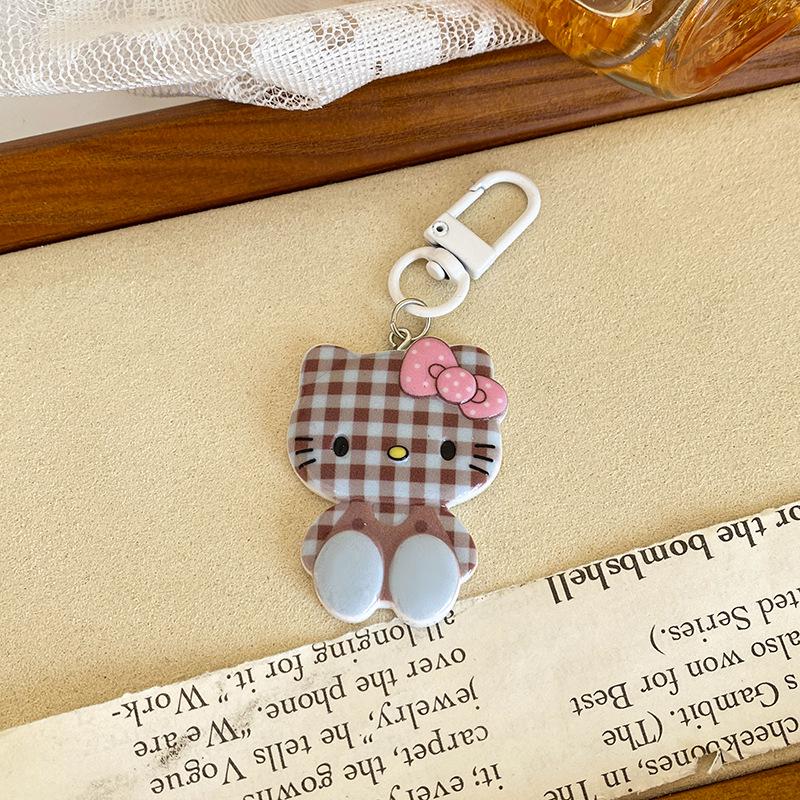 Large KT Cat Keychain Bag Charm - Cute Backpack Ornament & Small Gift Keyring светло-синий