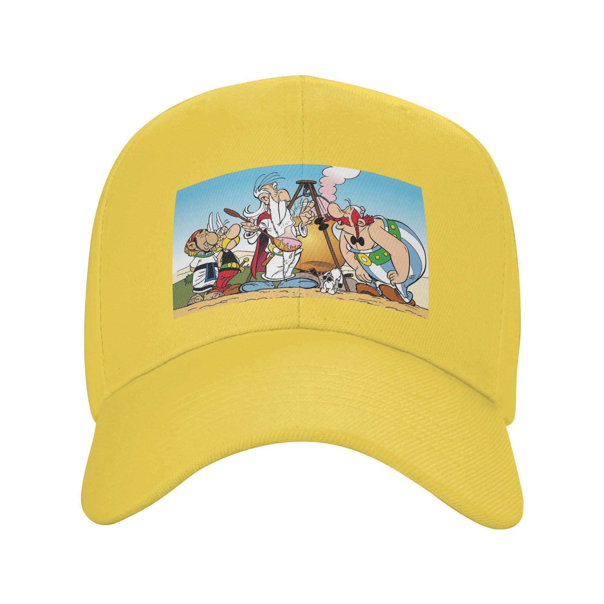 

Unisex Baseball Hats Asterix And Obelix Dogmatix Outdoor Streetwear Summer Sports Baseball Caps Hip Hop Cap Casquette Hats One Size