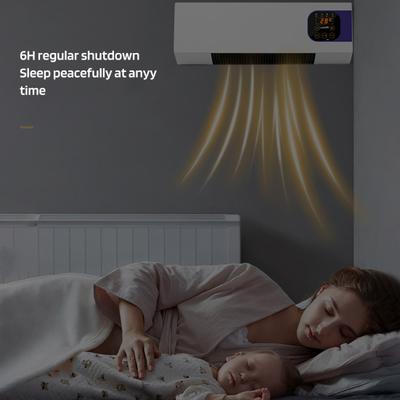 Aan de muur gemonteerde airconditioner kamerverwarming temperatuur instelbare timerfunctie digitaal display waterdichte airconditioner met afstandsbediening