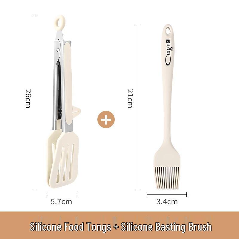 Extended Silicone Anti-Scald BBQ & Food Clip for Bread, Frying, and Steak