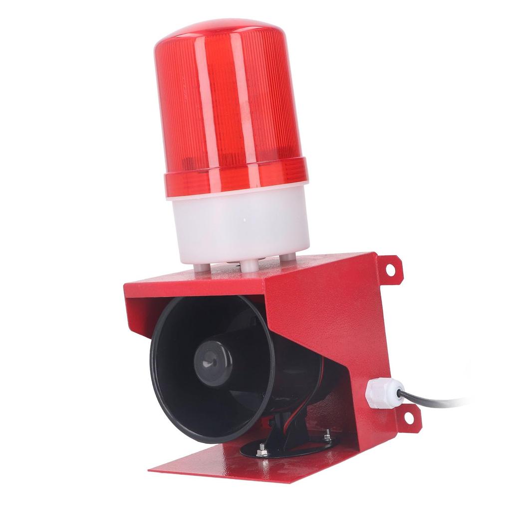 115dB Industrial Sound and Light Alarm, Energy Saving and Highlight, Waterproof Alarm Siren Horn, Wide-Application Emergency Outdoor Alarm Strobe with