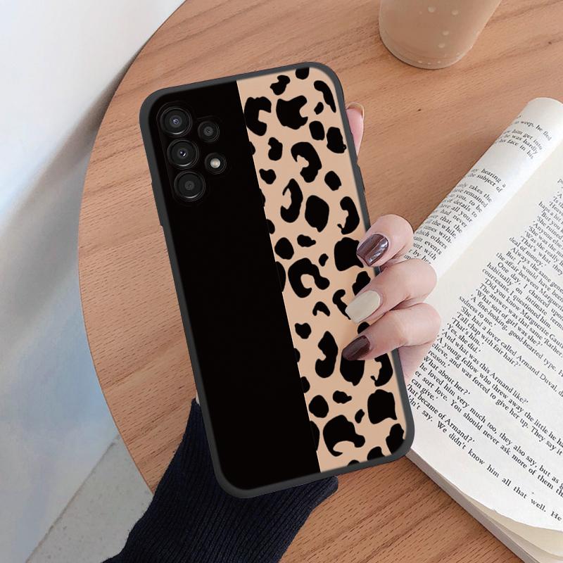 For Samsung Galaxy A13 4G A 13 5G Phone Case Fashion Leopard Print Pattern Soft Silicone Funda For Samsung A36 A15 A25 A35 Cover