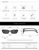 Retro Small Cat Eyes Sunglasses Fashion Square Frame Punk Sun Protection Eyewears for Women Men
