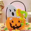 1-10PCS Children Halloween Felt Pumpkin Candy Bag Hand Carry Trick or Treat Gift Tote Party Favor Goodie Sack Cute