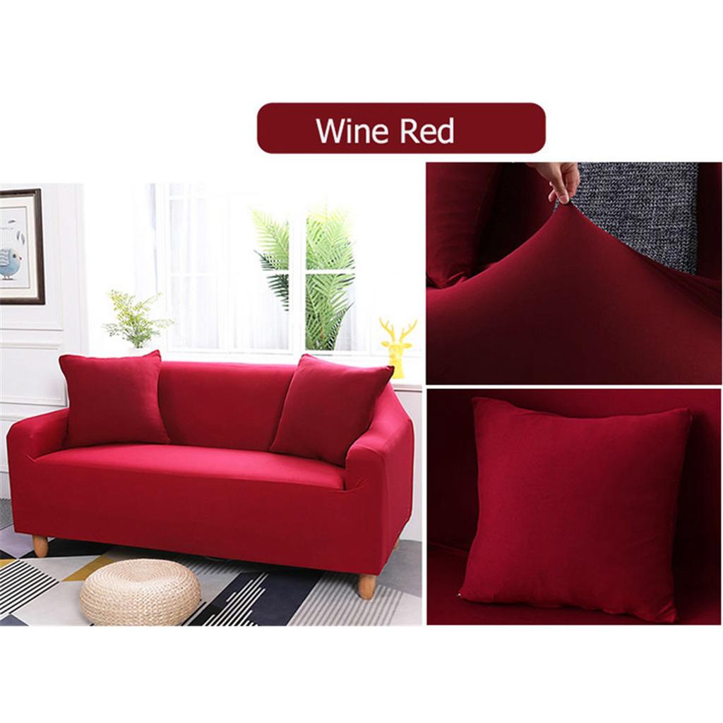 7 Solid Colors 3 Seater Household Stretch Elastic Sofa Couch Protective Slipcover Hot Sale
