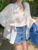 Women's Quick-Dry Sun Protection Long-Sleeve Shirt - Mid-Length, High-End Travel & Layering Top for Spring, Summer, Autumn