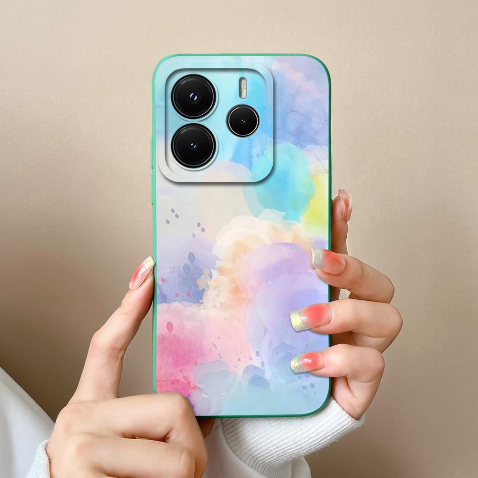 For Redmi Note 14 Pro Plus Case Cartoon High Quality Phone Cover For Xiaomi Redmi Note14 Pro+ Soft Liquid Silicone Back Covers
