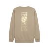 Puma Metallic Relaxed Sports Casual Crew Neck Pullover Long Sleeve Sweatshirt Men sweatshirt 634675-55