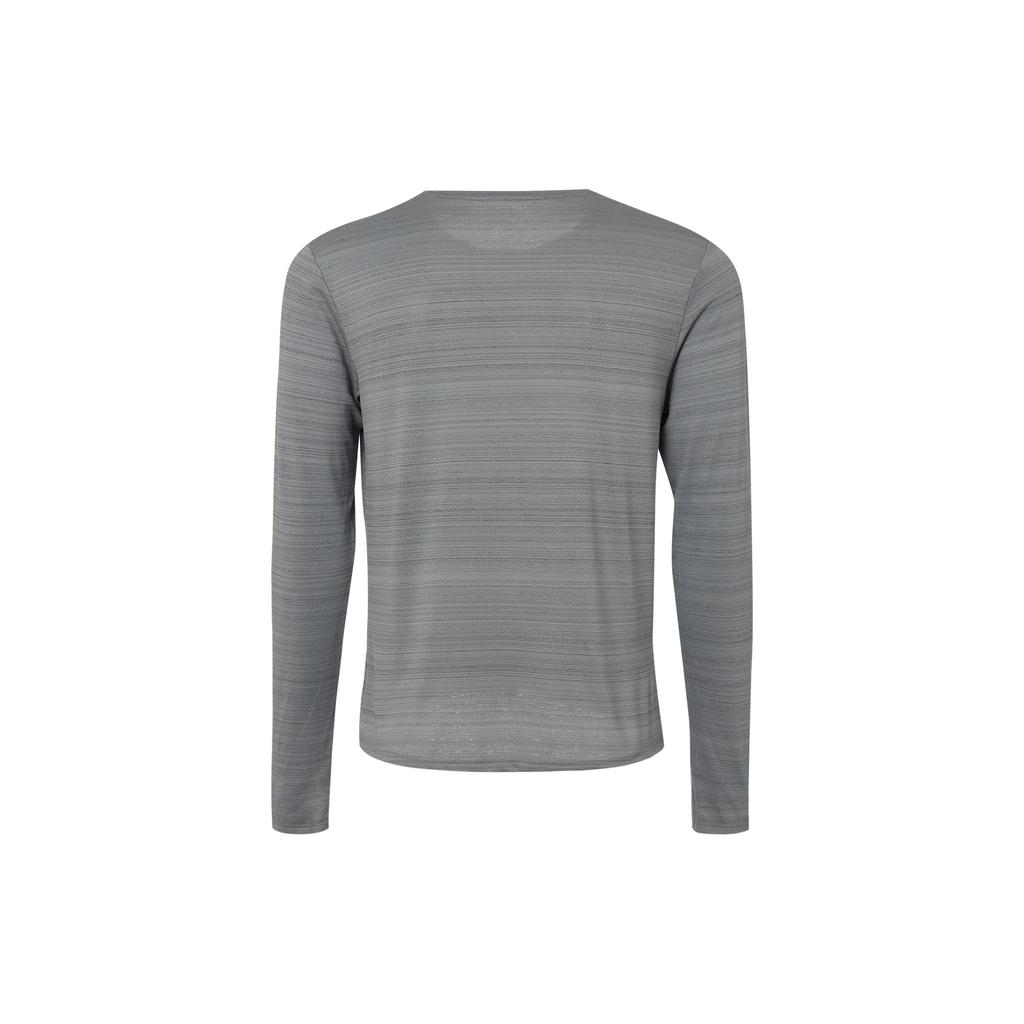 Nike Dri-FIT Miler Long Sleeve Running Fitness Top Men Tops Smoke-Grey CU5990-084