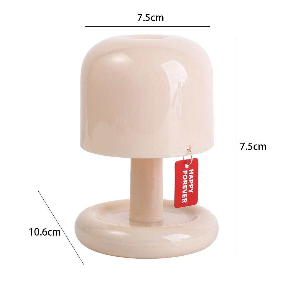 Tabletop Mushroom Table Lamp USB Rechargeable Minimalist Desk Lights Sunset Night Light Coffee Bar
