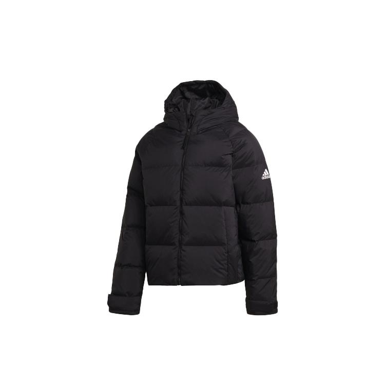 adidas Puffer Down Jkt Outdoor Sports hooded down Jacket Black Men s FT2484 XXL