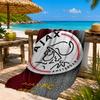 AFC Ajax Emblem Design Strandtuch, Schnelltrocknend, Pflegeleicht, Geeignet für Fitness und Strandurlaub, Sport-Essential