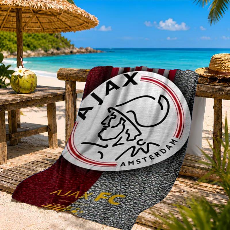 AFC Ajax Emblem Design Strandtuch, Schnelltrocknend, Pflegeleicht, Geeignet für Fitness und Strandurlaub, Sport-Essential