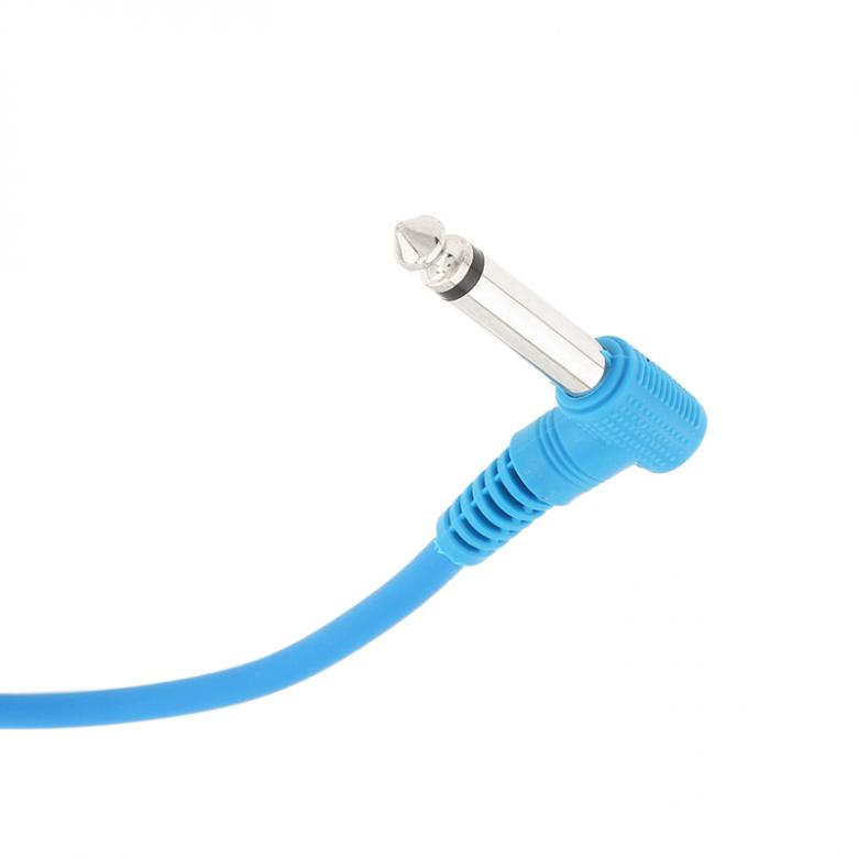 6 adet/grup 22 cm Renkli Ses Kablosu Açılı Fiş 6.35mm Gitar Pedalı Etkisi için Yama Hatları Açar