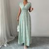 Women's Dress Casual Flowy Dresses  R-neck Vocation Boho Beach Sundress