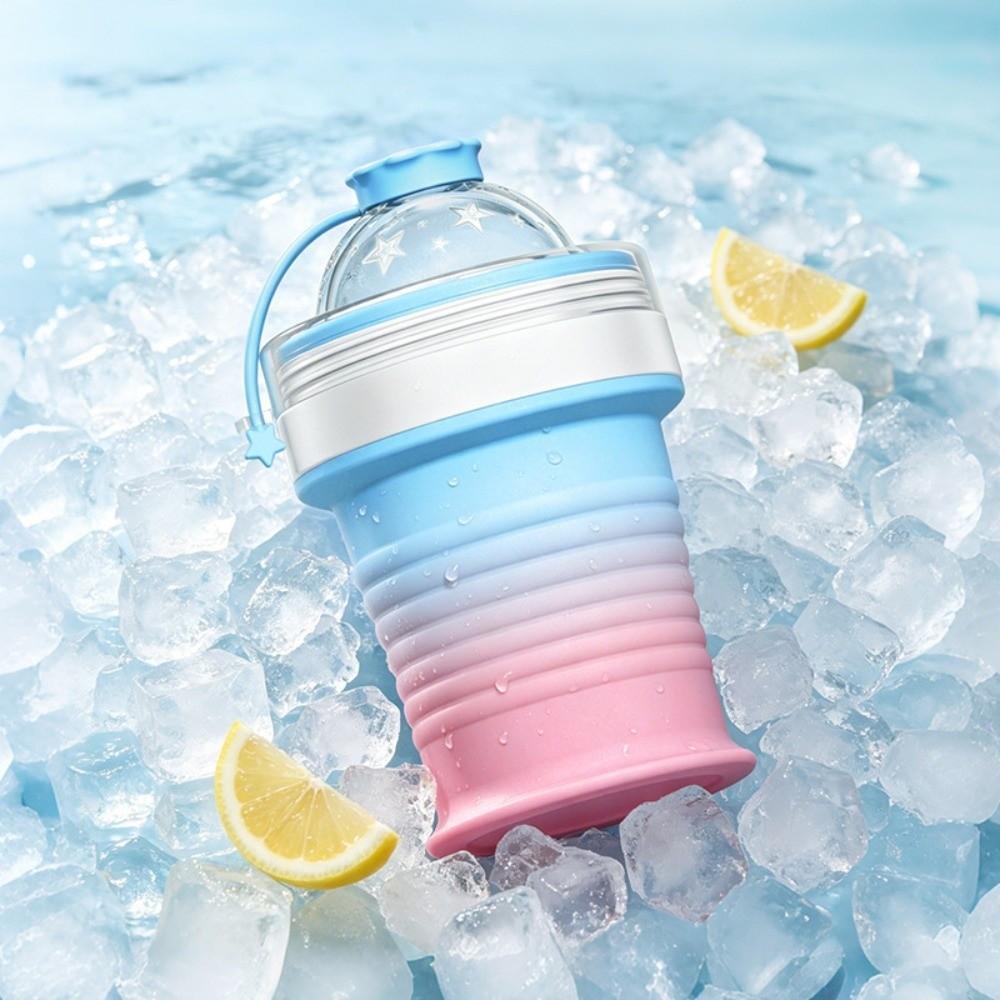 Portable Tumbler Ice Sphere Mold Straw Lid Ice Mold Cup New Straw Cup Coffee D