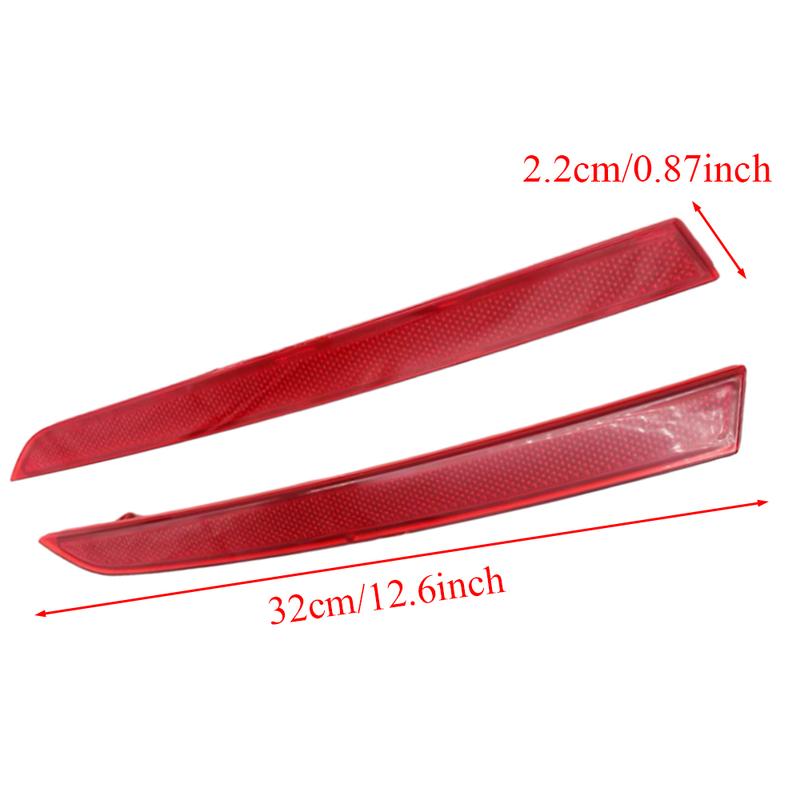 2pc Rear Bumper Reflectors For BMW F30 F31 3-Series Sedan Touring M Sport Aerodynamics package 2012-2017 63147847165 63147847166