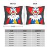 Funny Clowns B-Bozoeds Pillow Cover Graphic Cushion Cover Kawaii Pillow Case For Chair Sofa Home Decor