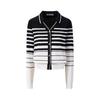 Giovanni Valentino Women's Colorblock Stripe Wool Knit Cardigan