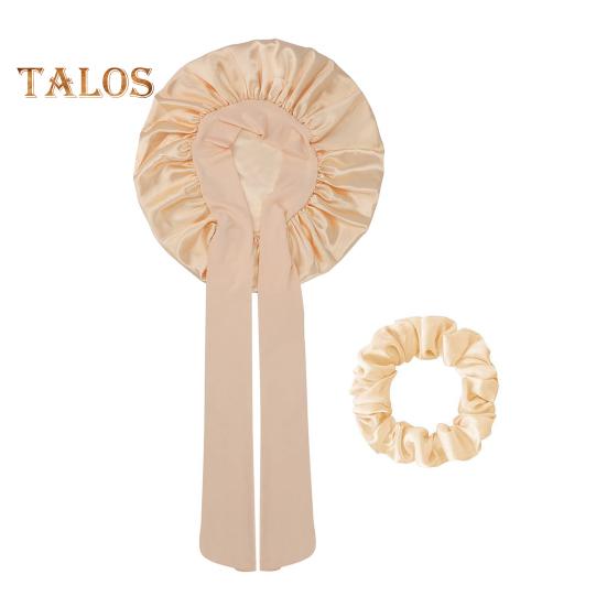 

Жіноча нічна шапочка атласна з регульованою еластичною зав язкою Захист волосся Капелюх для купання Макіяж Капелюшок для вправ для сну Шапочка для душу для нічного сну хакі