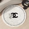 Vintage Pattern Luxury Round Carpet Elegant Aesthetic Bedroom Study Cushion Table Chair Mat Dressing Table Mat Home Decor