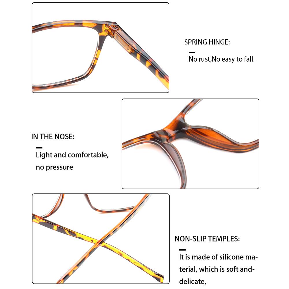 Turezing Sring Hinge Reading Glasses High Quality HD Prescription Eyeglasses for Men Women Diopter 0-6 0