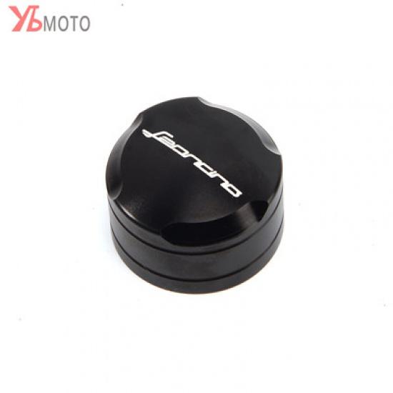 

Горящие предложения Мотоциклетный алюминиевый цилиндр передний и задний топливный бак тормозной жидкости крышка бака крышка для benelli Leoncino 500 Front Black