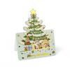 1-12Pcs Christmas Greeting Cards Cartoon Santa Claus Snowman Folding Postcard Christmas Birthday New Year Gifts Wrap Supplies