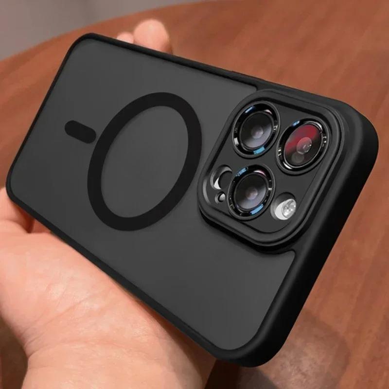 Translunt Case For iPhone 17 16 15 14 13 12 11 Pro Max For Magsafe Magnetic Wireless Charge Matte Lens Protect Cover