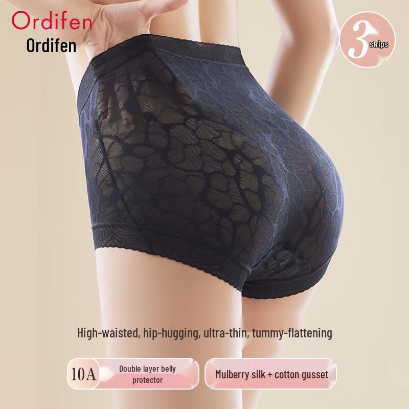 

Женские трусы-слипы с высокой талией, кружевные, с контролем живота XL (135-150 lbs)