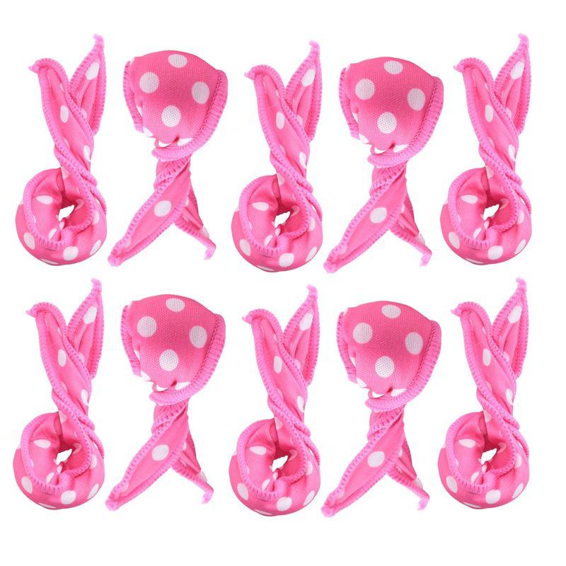 

ABUL-10PCS Magic Curler Hair Rollers Night Sleep Wave Point Foam Hair Curler Rollers Flexible Soft Pillow Hair Rollers DIY Spong розовый