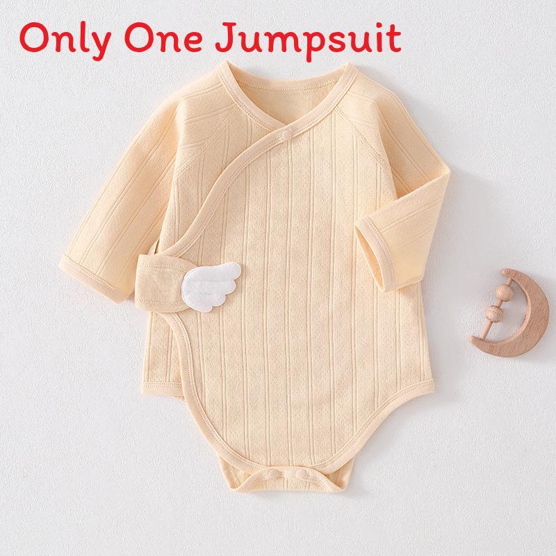 Baby Cotton Romper With Air Layer For Newborns Safe Breathable Infant One Piece For Spring Autumn