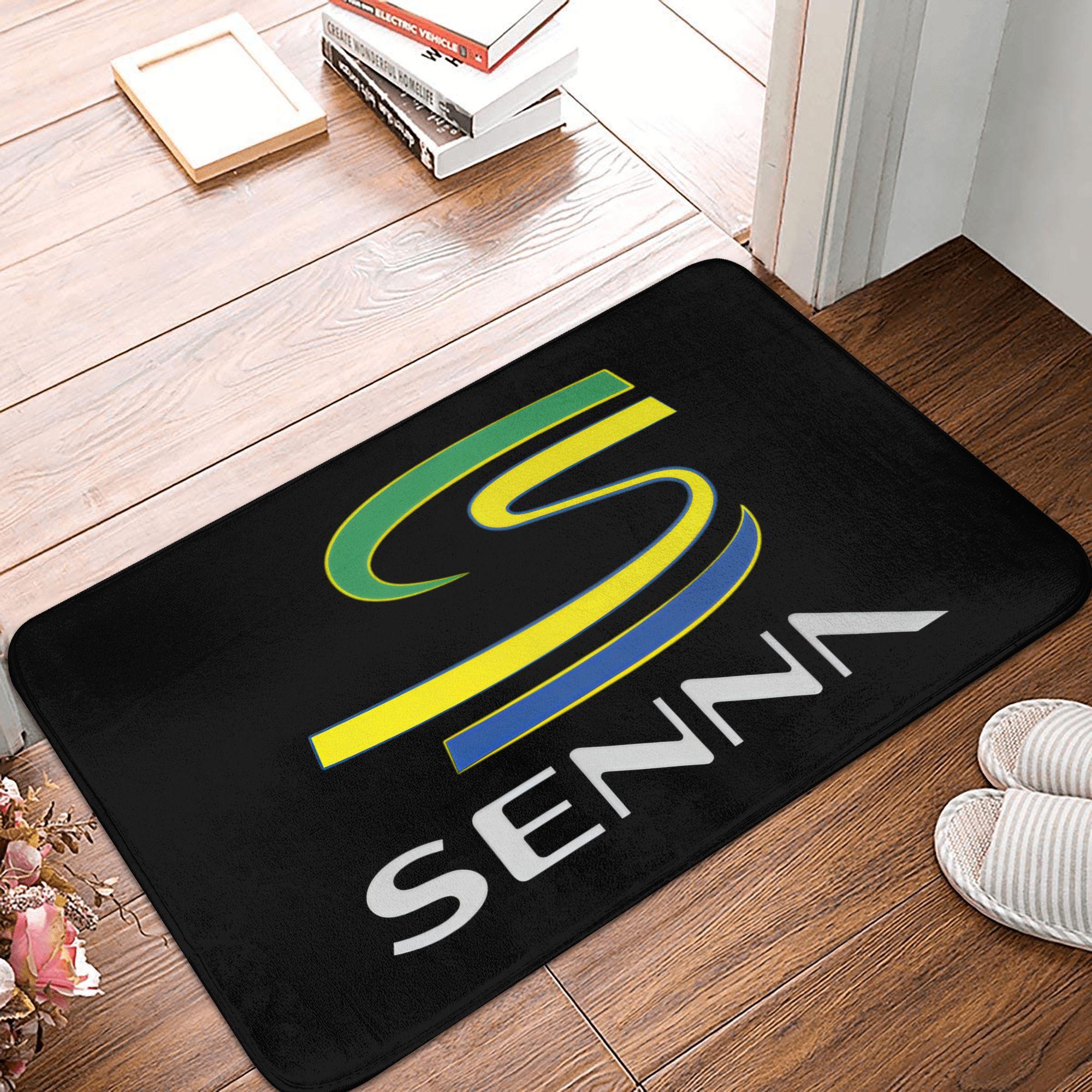 

Racing Ayrton Senna Door Floor Bath Kitchen Mat Anti-Slip Outdoor Doormat Living Room Entrance Rug Carpet Footpad 40cmx60cm