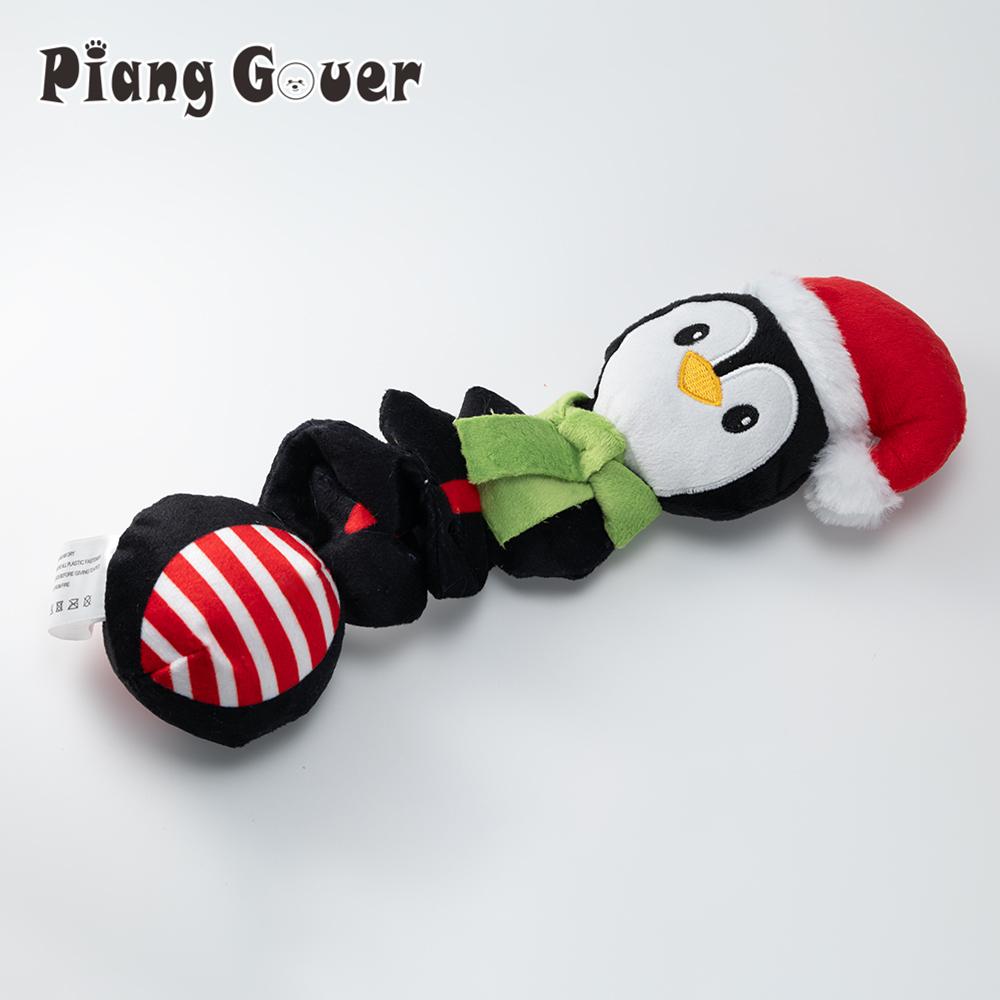 

Christmas Elf Penguin Pet Squeaky Sound Toy Cute Animal Squeak Dog Toy Puppy чёрный