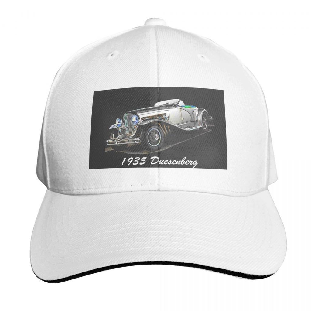Duesenberg Roadster Car Baseball Cap Breathable Mesh Back Adjustable Buckle Closure Moisture Wicking Quick Dry