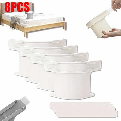 Invisible Bed Sheet Holder Clips No Slip NeedleFree Grippers Secure Safe Bedding Anti-Shift Fasteners for Home/Crib/Elderly Beds